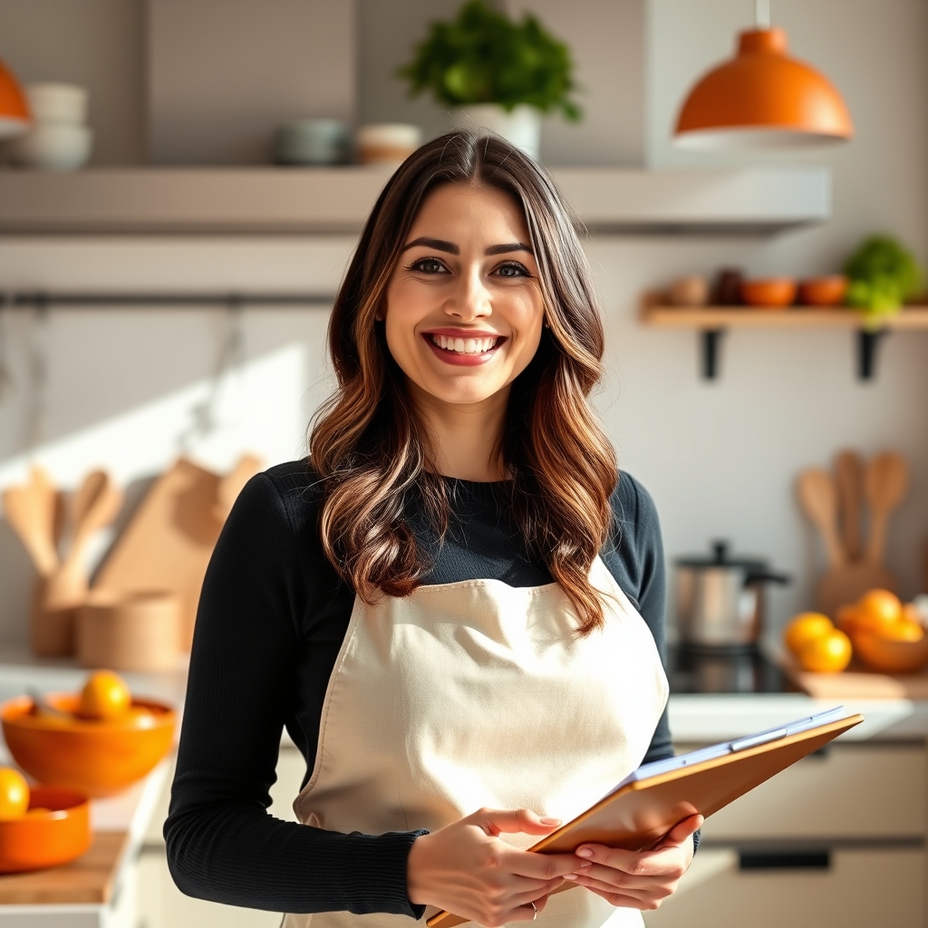 Nutritionist in kitchen
